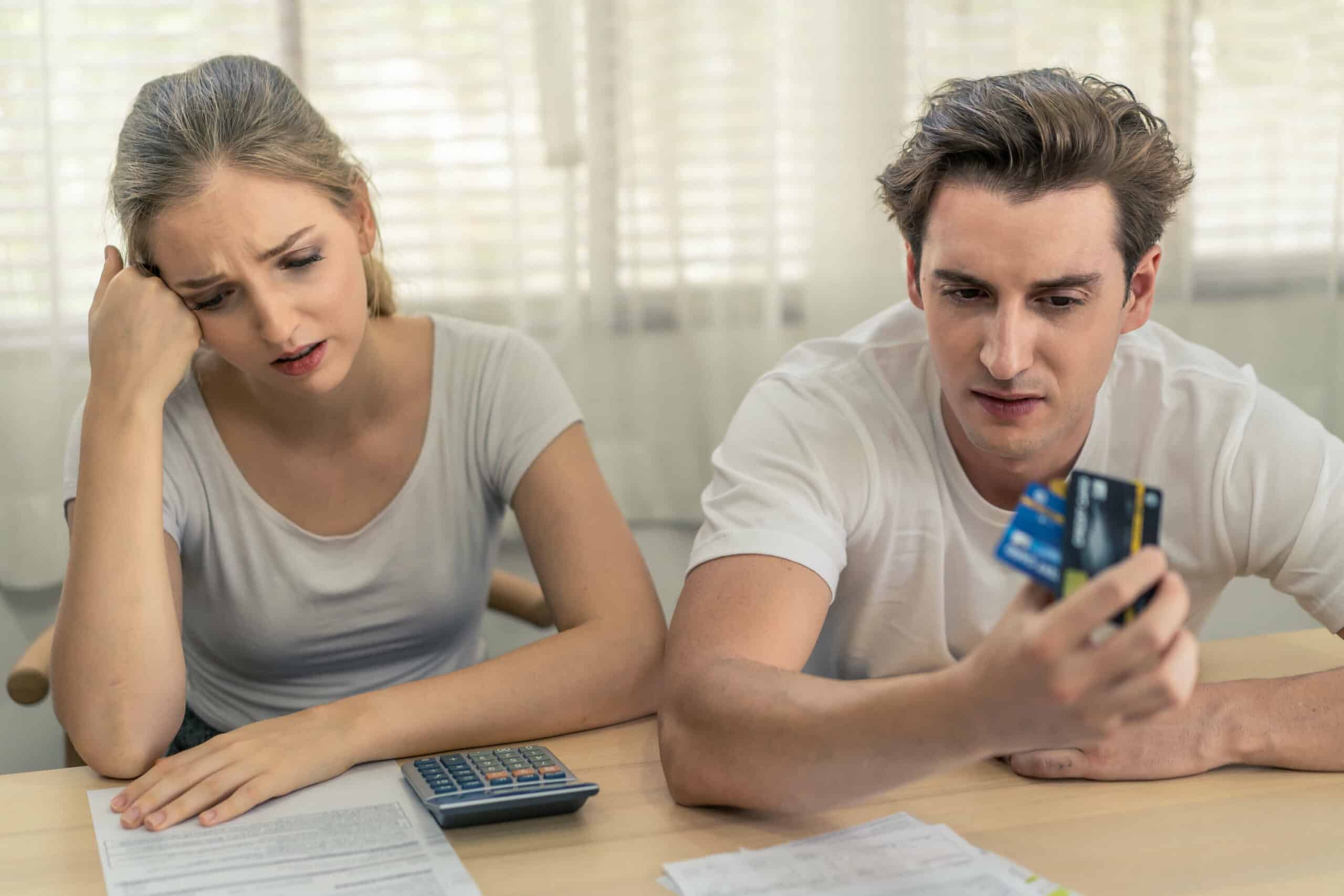 people concerned by debt