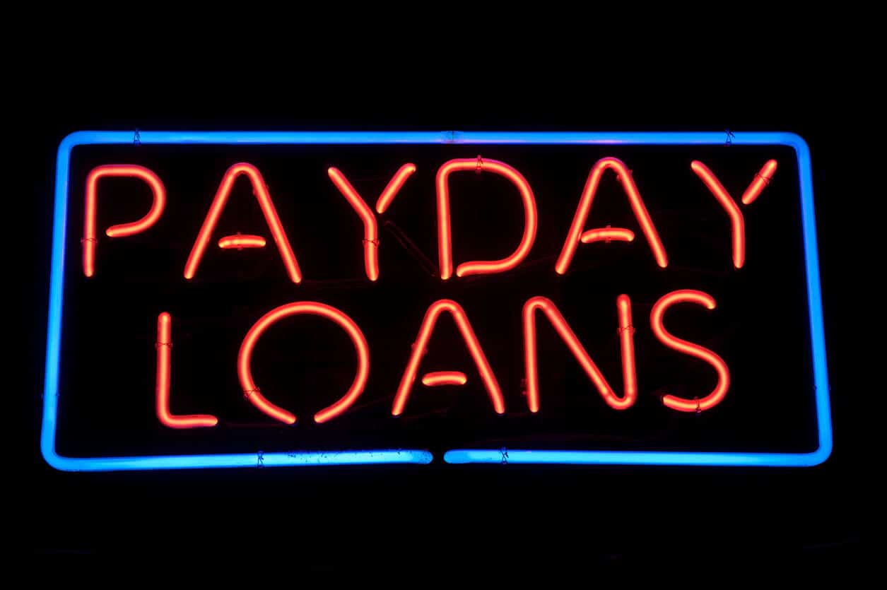 Payday loans sign