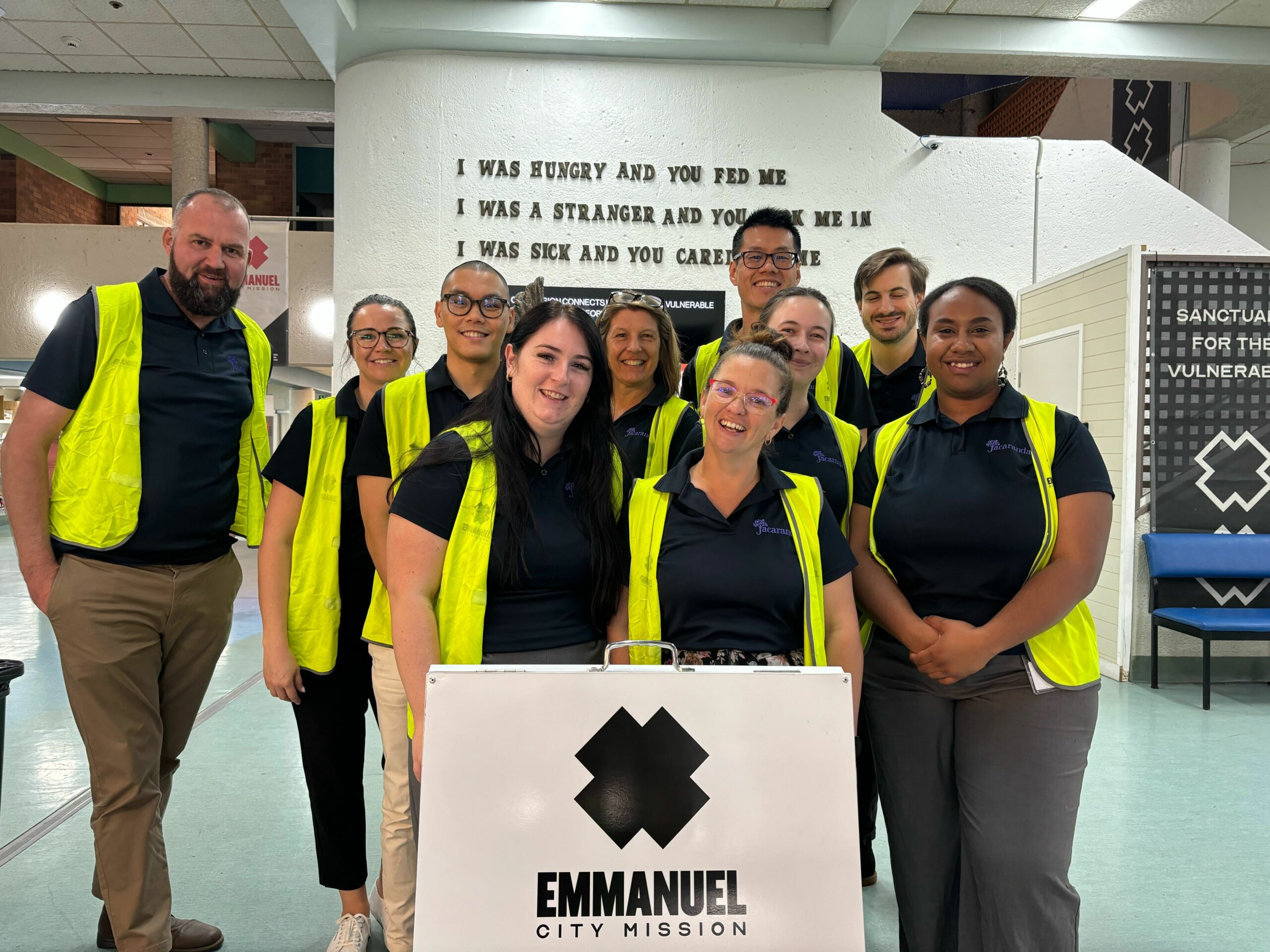 Giving back team photo